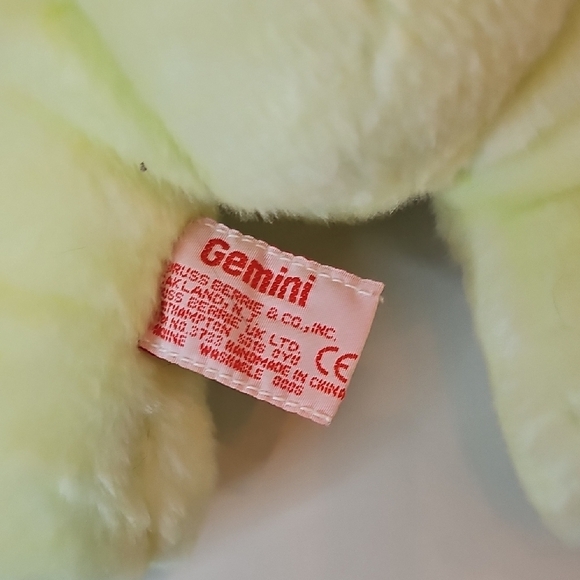 Russ Light Green and Cream Teddy Bear - Picture 5 of 7